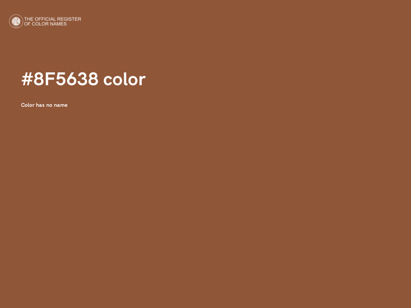 #8F5638 color image