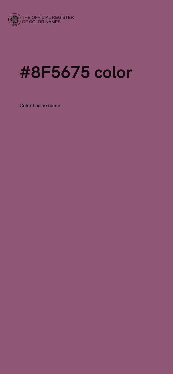 #8F5675 color image