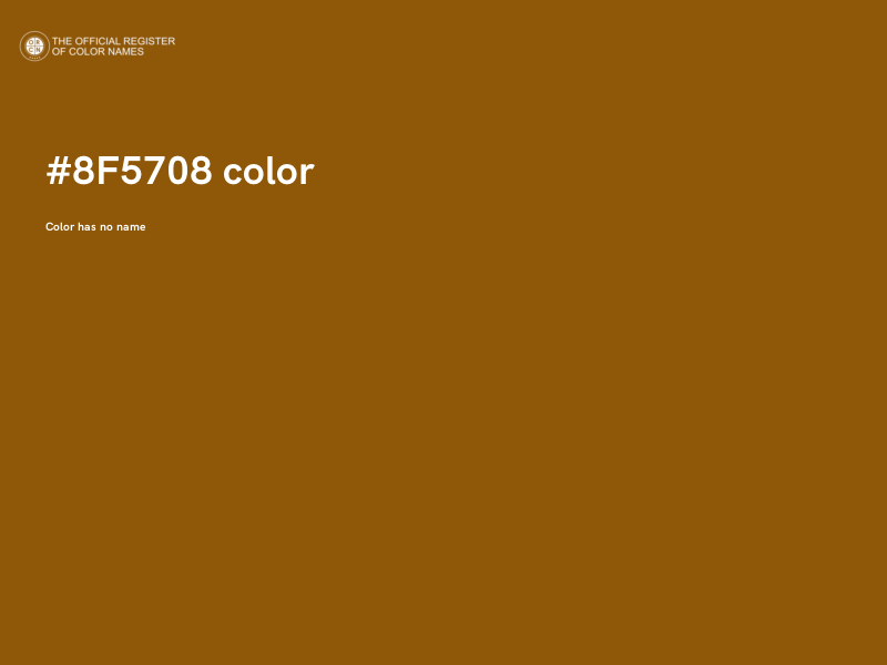#8F5708 color image