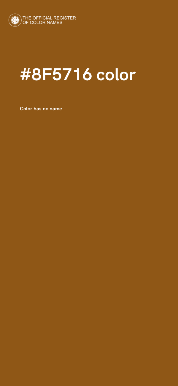 #8F5716 color image