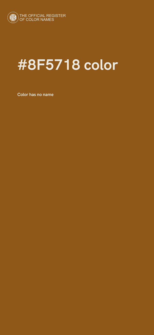 #8F5718 color image