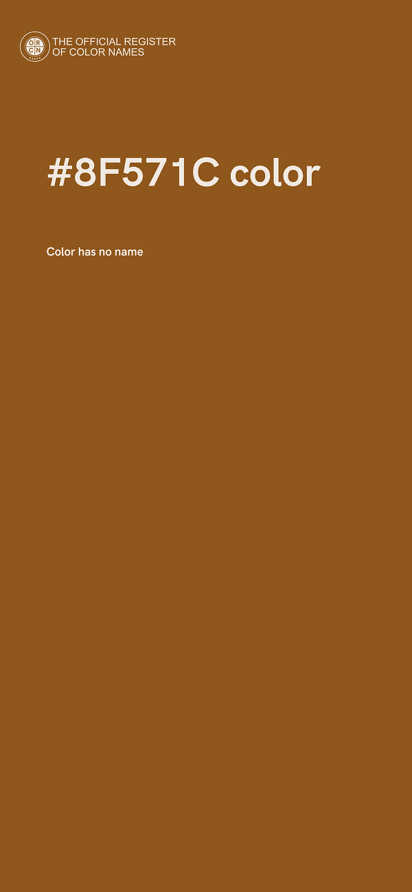 #8F571C color image