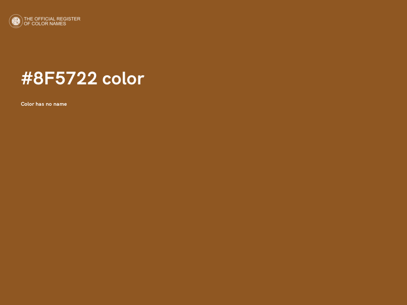 #8F5722 color image