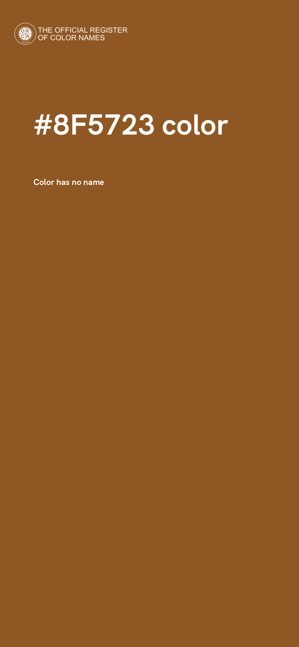 #8F5723 color image