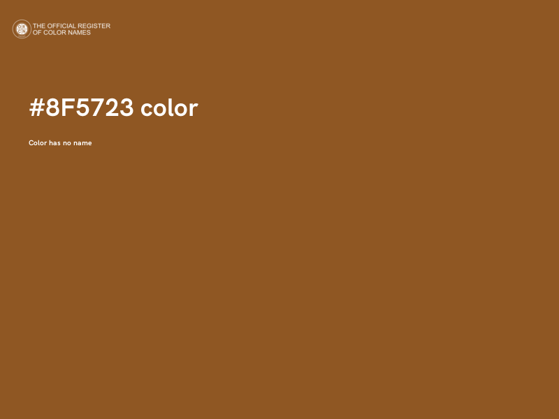 #8F5723 color image