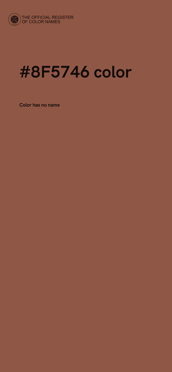 #8F5746 color image