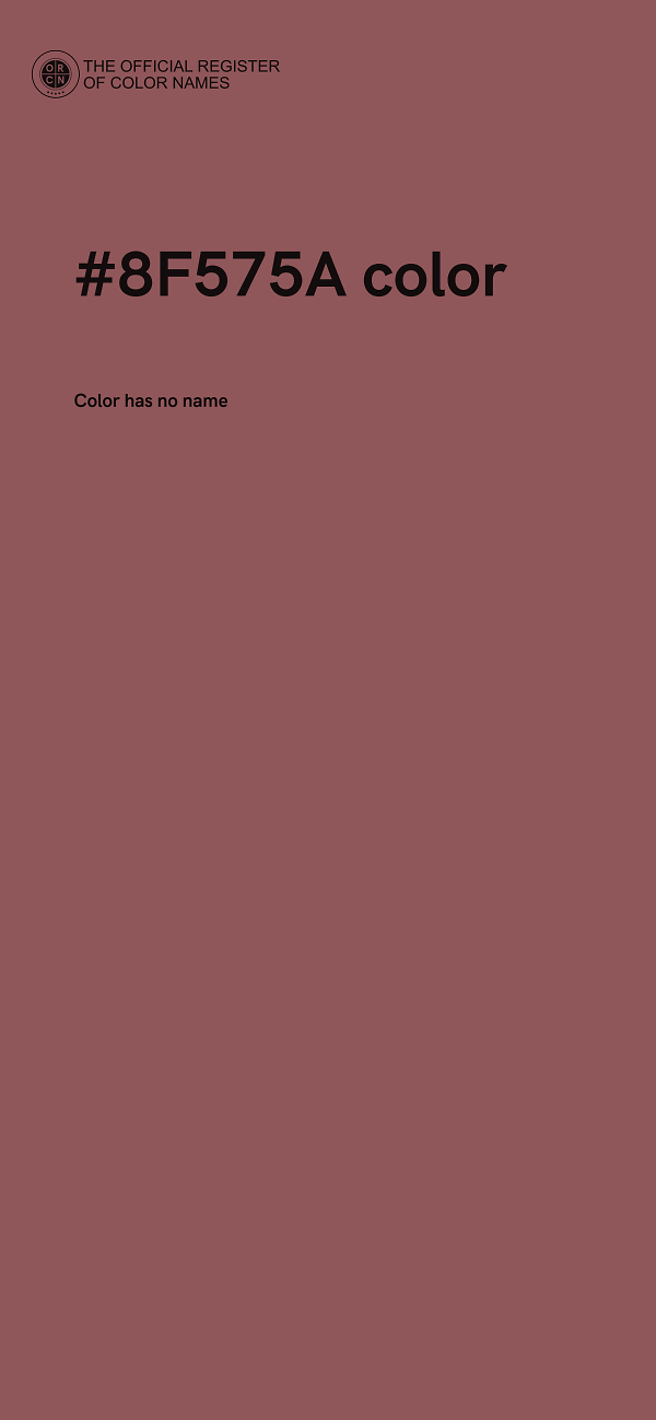 #8F575A color image