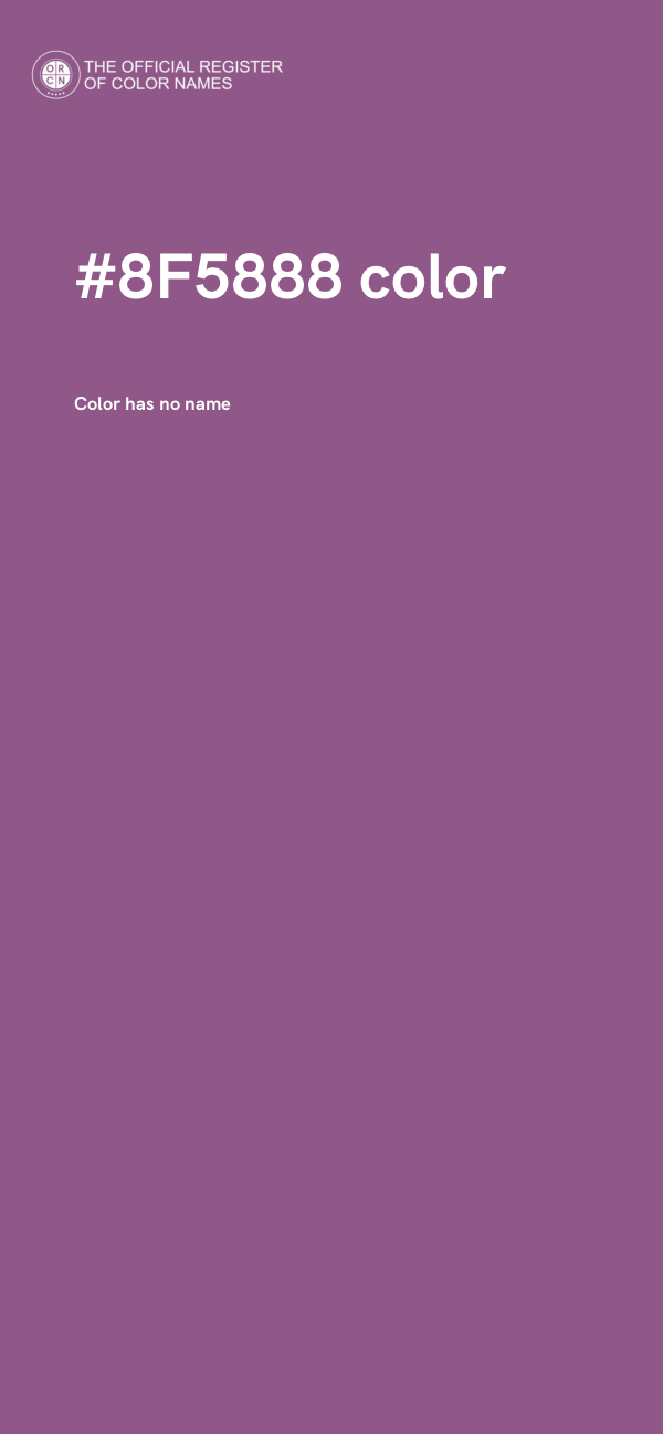 #8F5888 color image