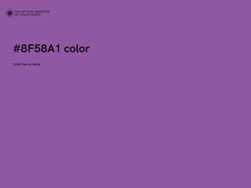 #8F58A1 color image