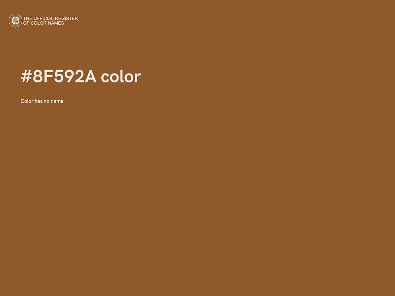 #8F592A color image