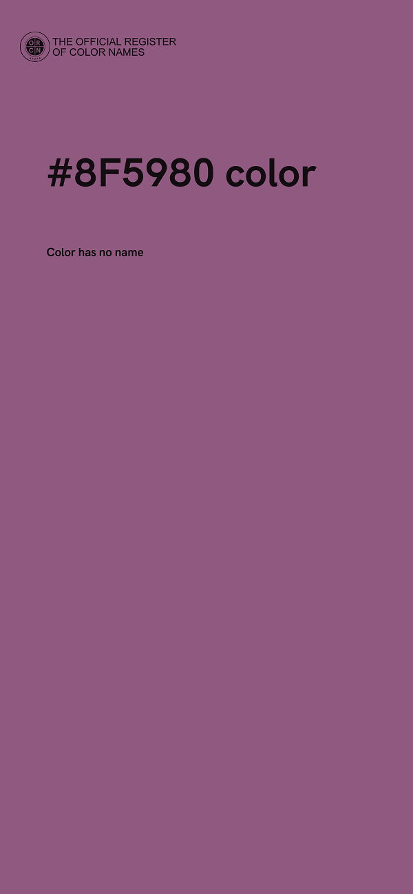 #8F5980 color image
