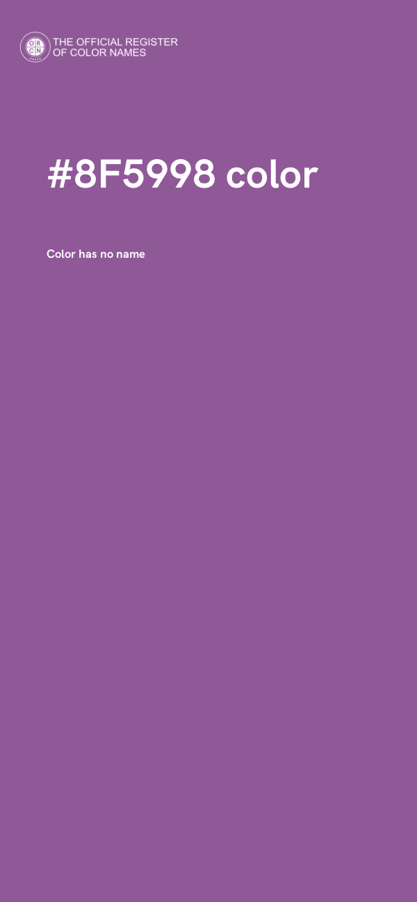#8F5998 color image