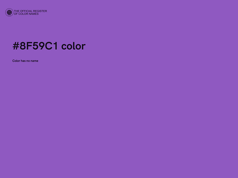 #8F59C1 color image