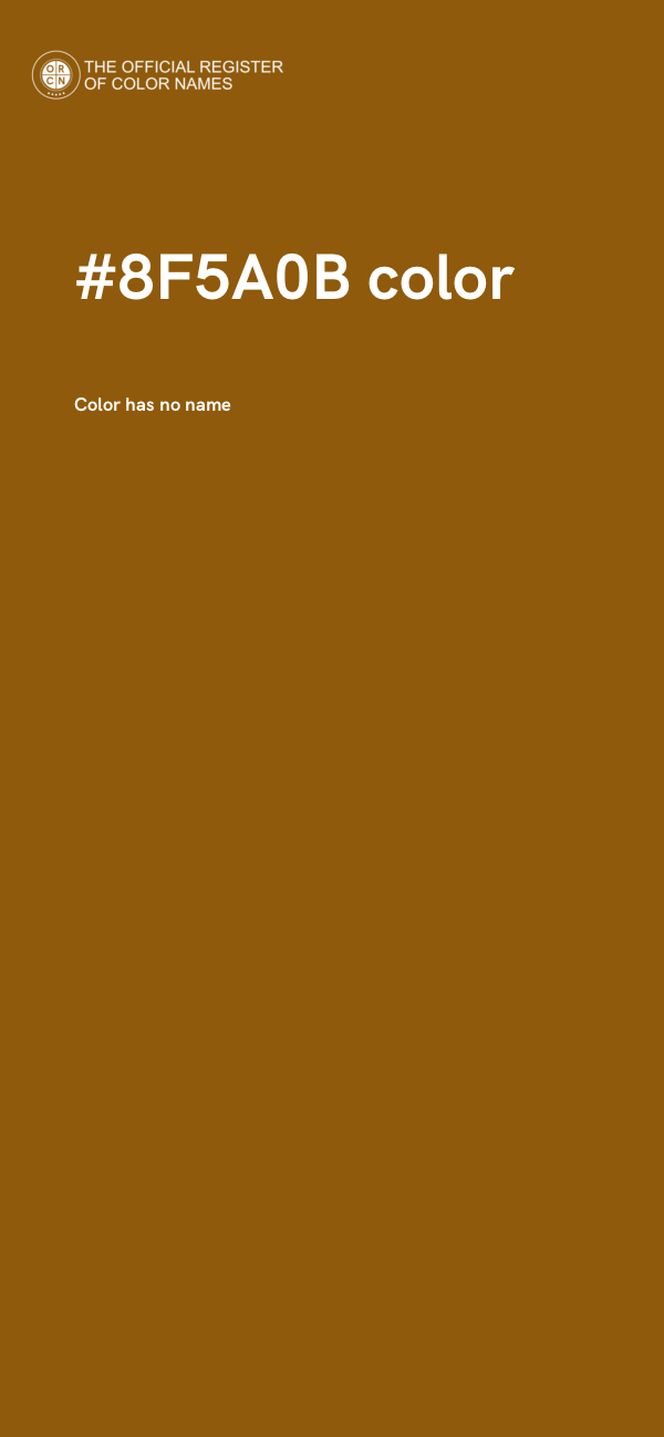 #8F5A0B color image