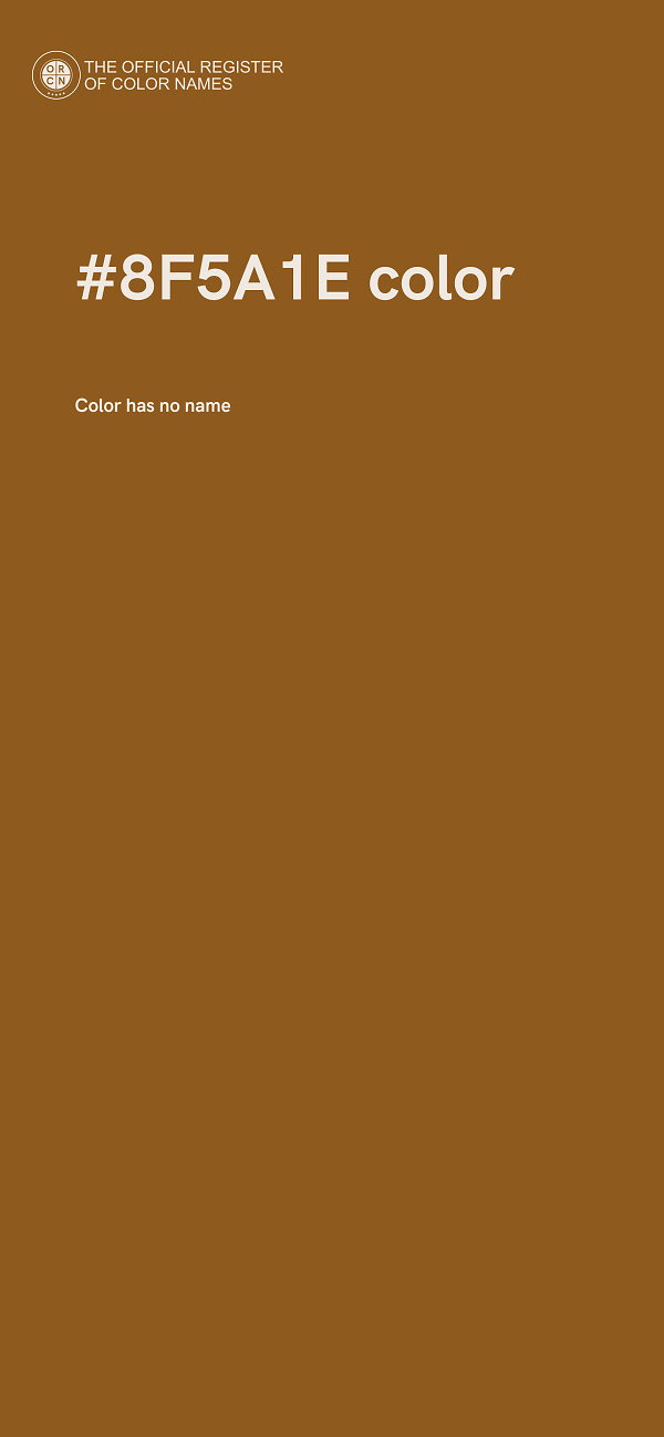 #8F5A1E color image