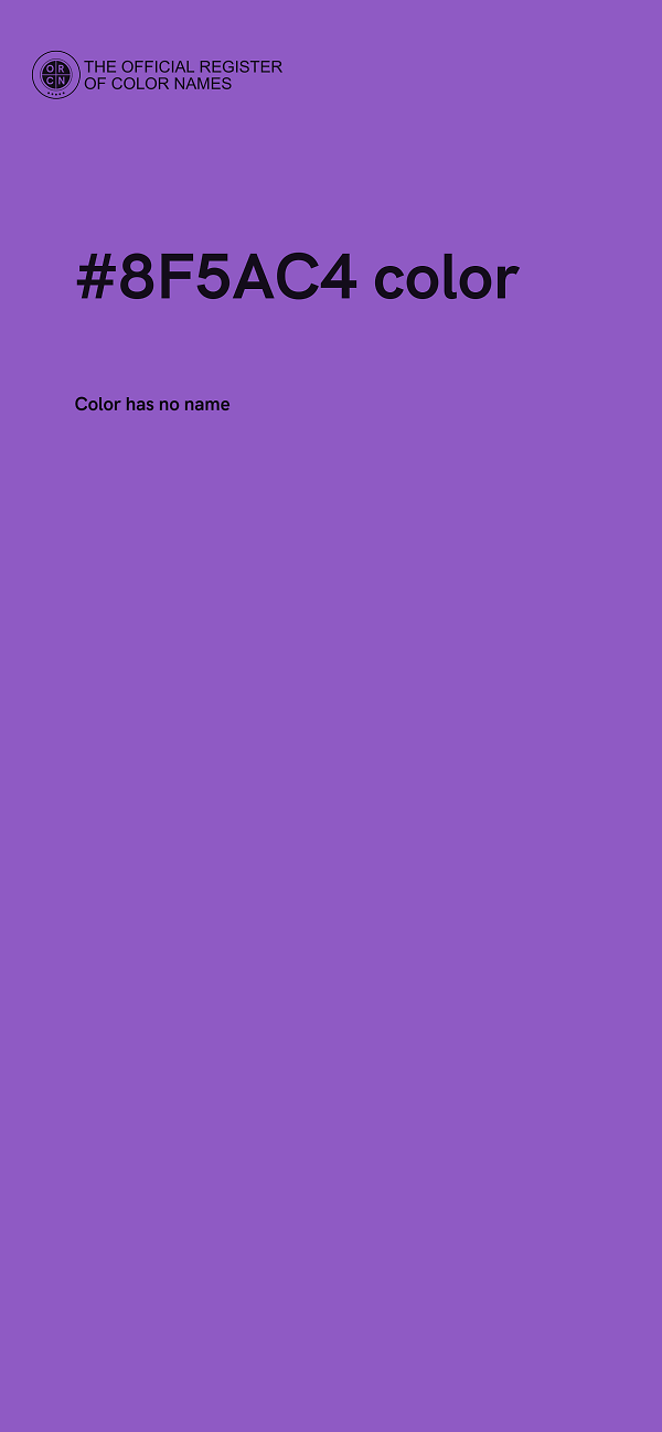 #8F5AC4 color image