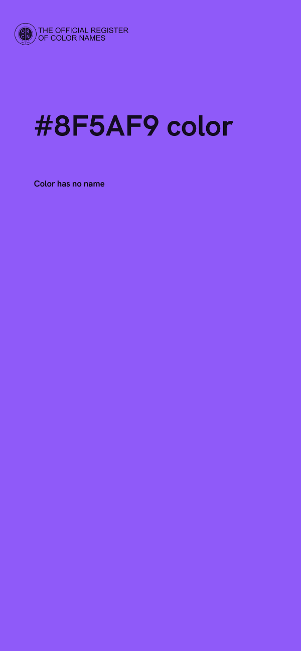 #8F5AF9 color image