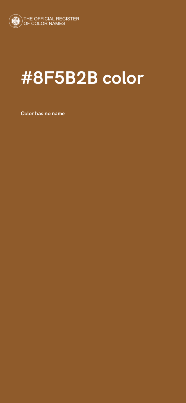 #8F5B2B color image