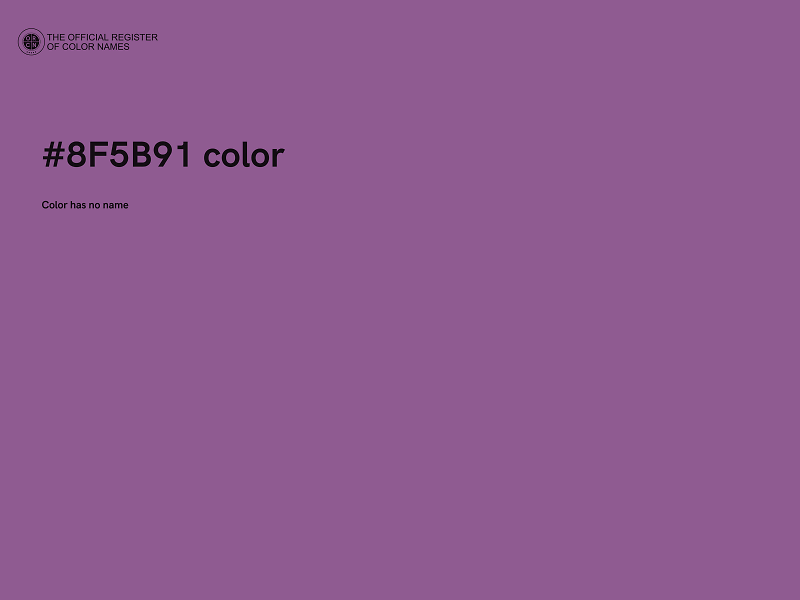 #8F5B91 color image