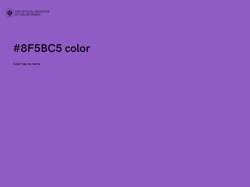 #8F5BC5 color image
