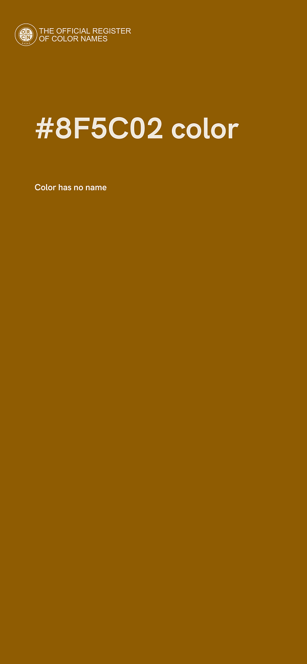 #8F5C02 color image