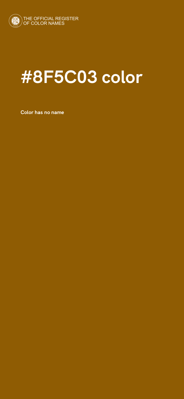 #8F5C03 color image