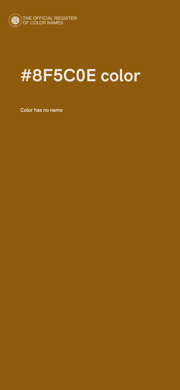 #8F5C0E color image