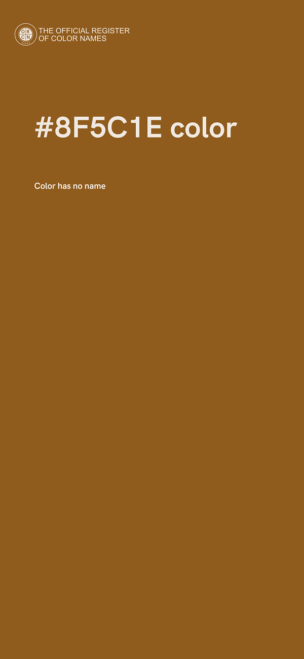 #8F5C1E color image
