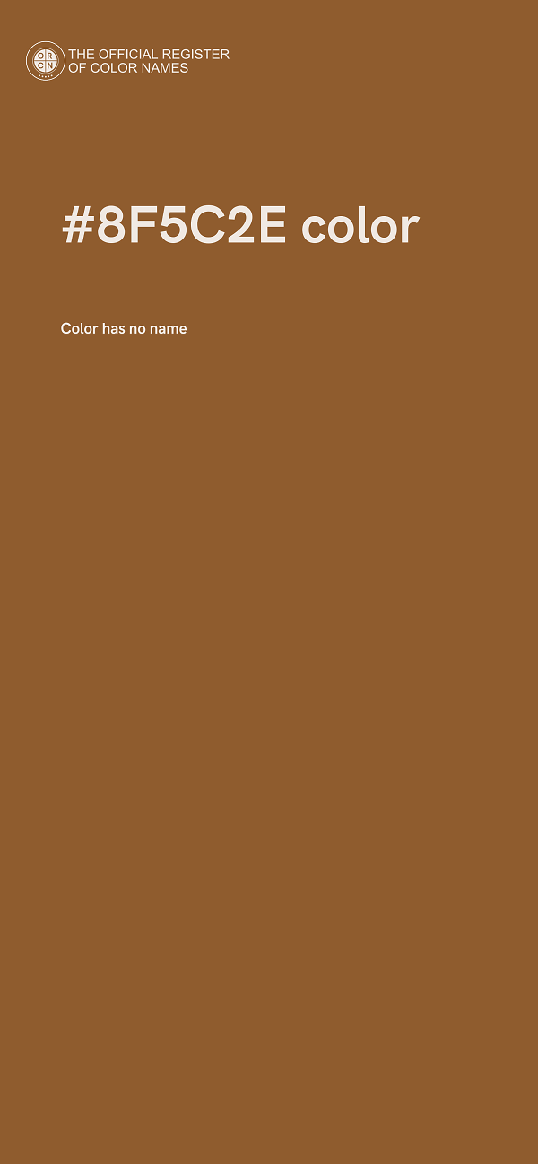 #8F5C2E color image
