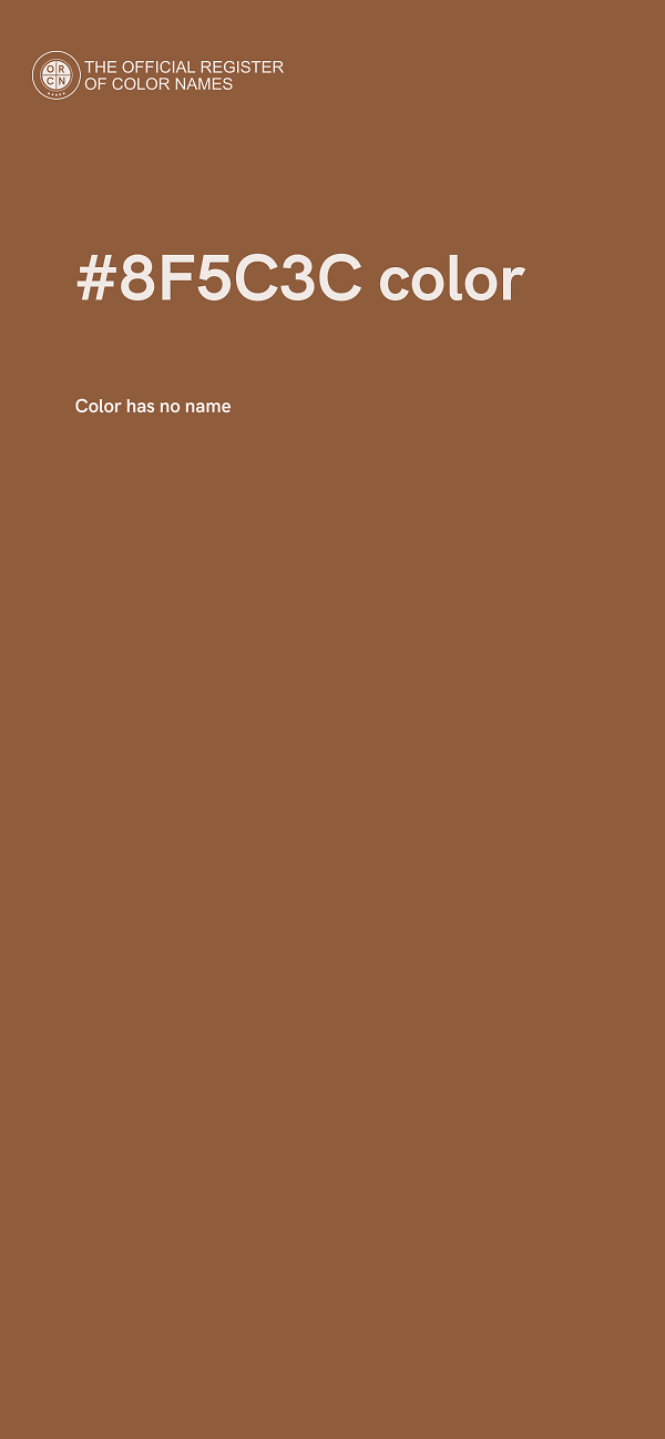 #8F5C3C color image