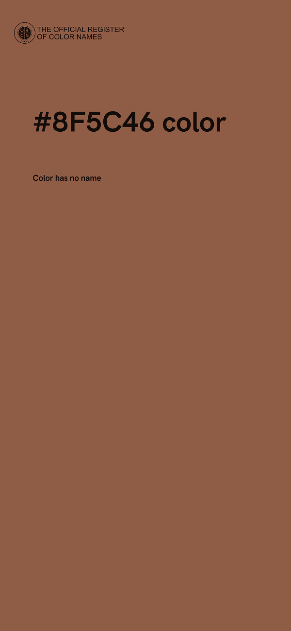 #8F5C46 color image