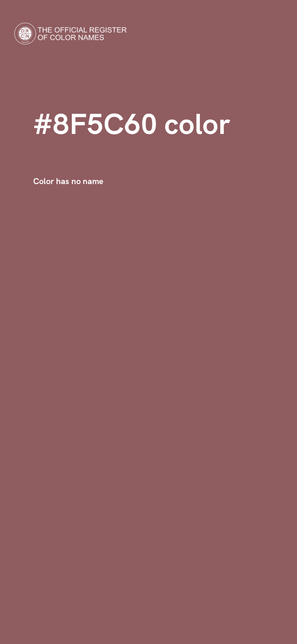 #8F5C60 color image