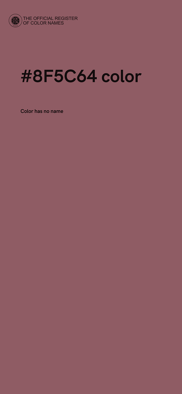 #8F5C64 color image