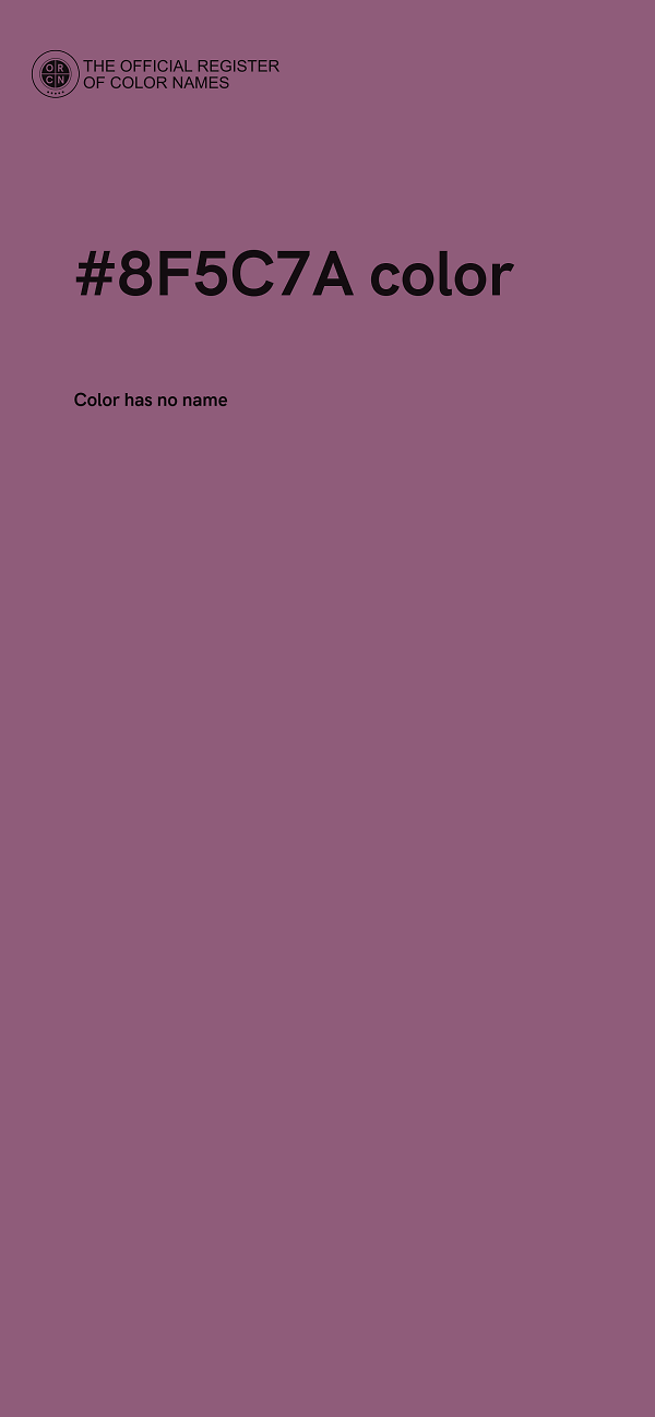 #8F5C7A color image