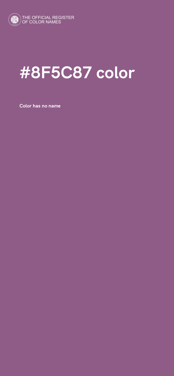 #8F5C87 color image