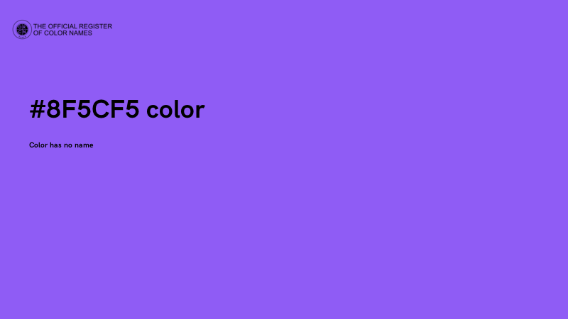 #8F5CF5 color image