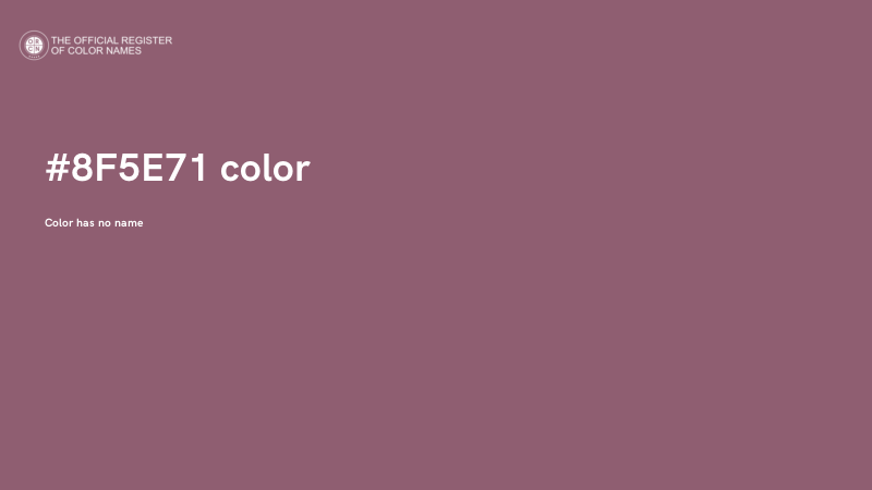 #8F5E71 color image