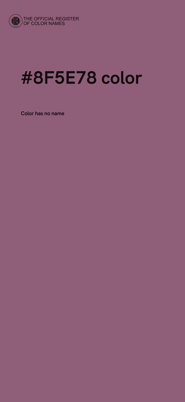 #8F5E78 color image