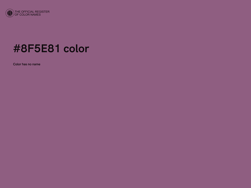 #8F5E81 color image