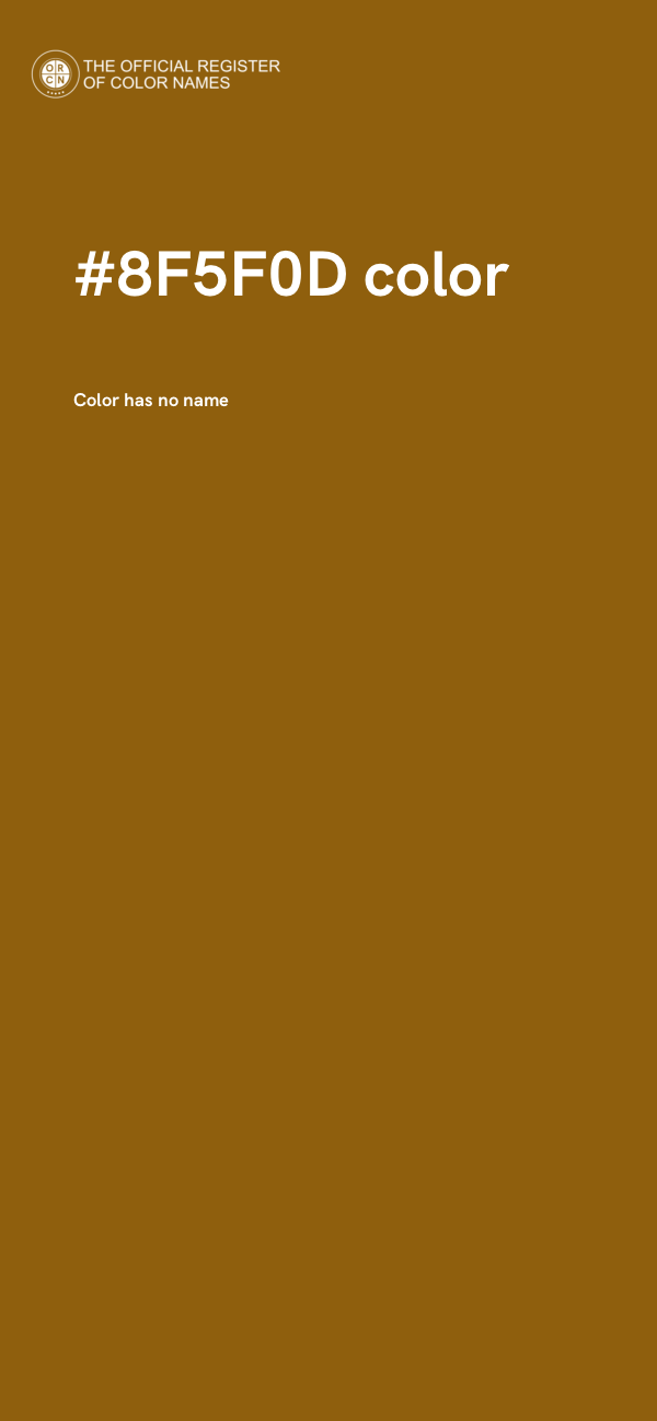 #8F5F0D color image