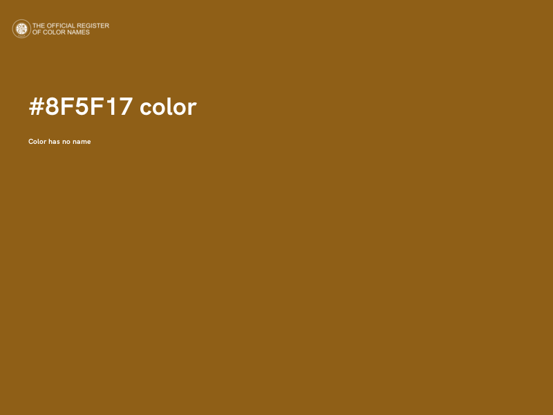 #8F5F17 color image