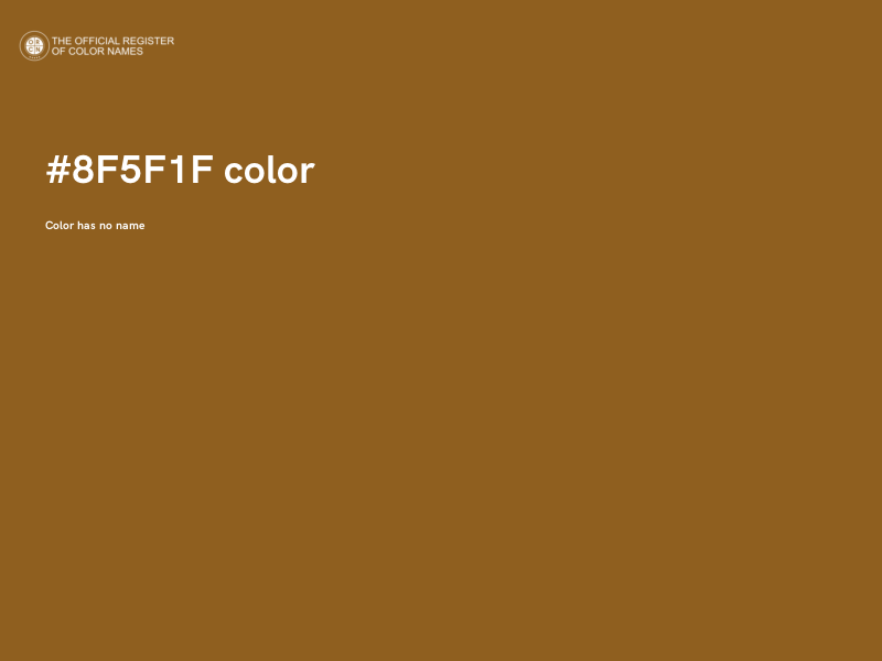 #8F5F1F color image