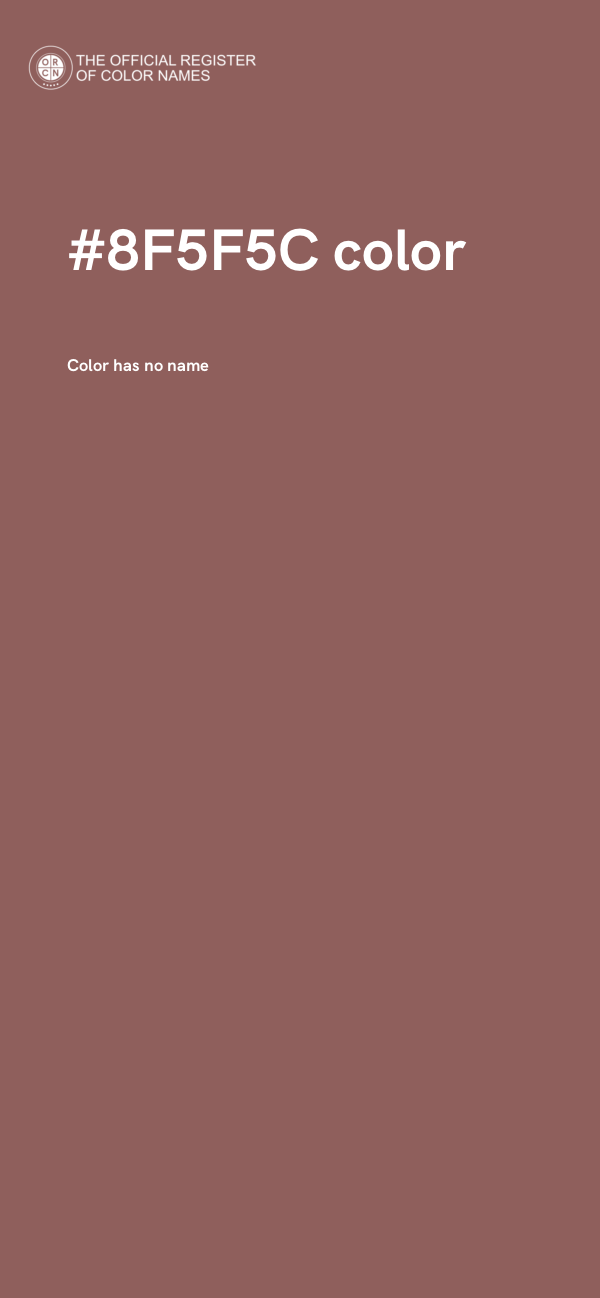 #8F5F5C color image