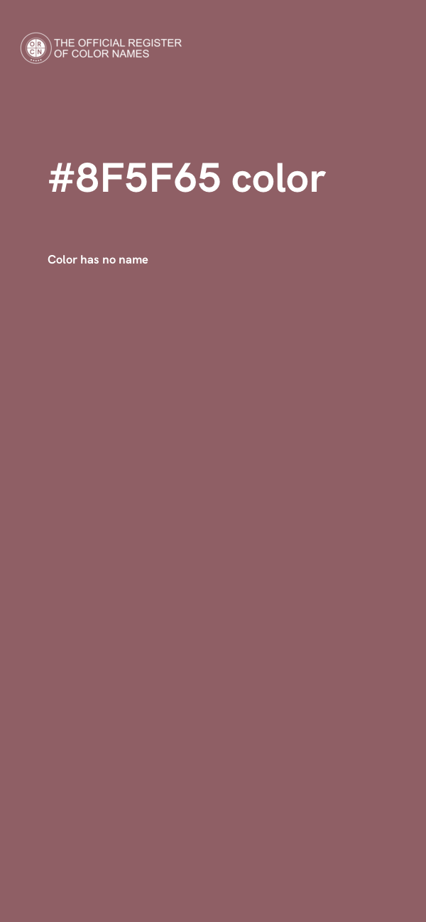#8F5F65 color image