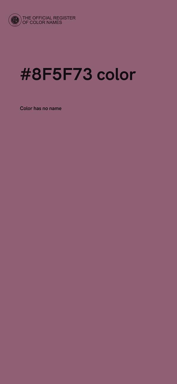 #8F5F73 color image