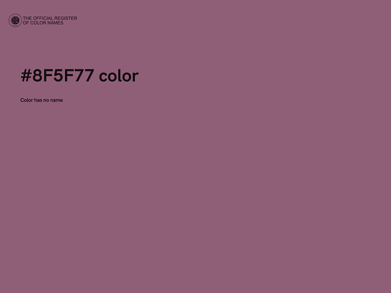 #8F5F77 color image