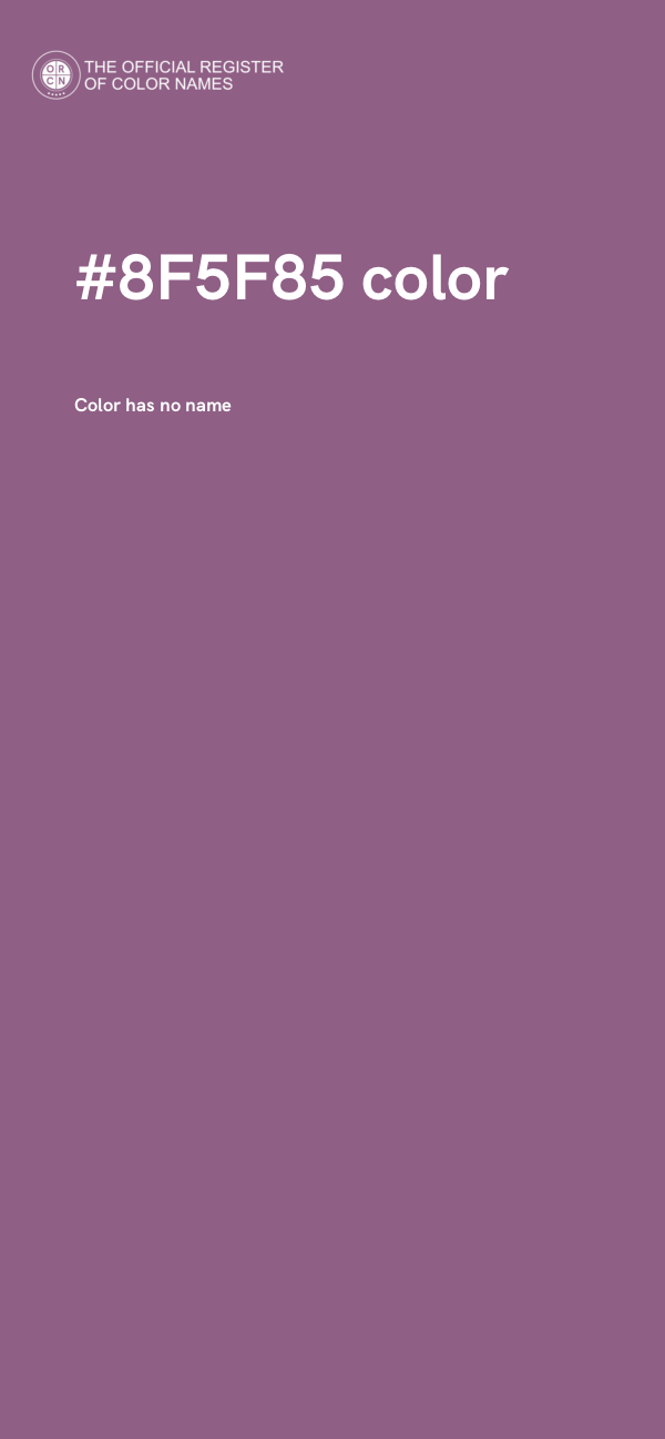 #8F5F85 color image