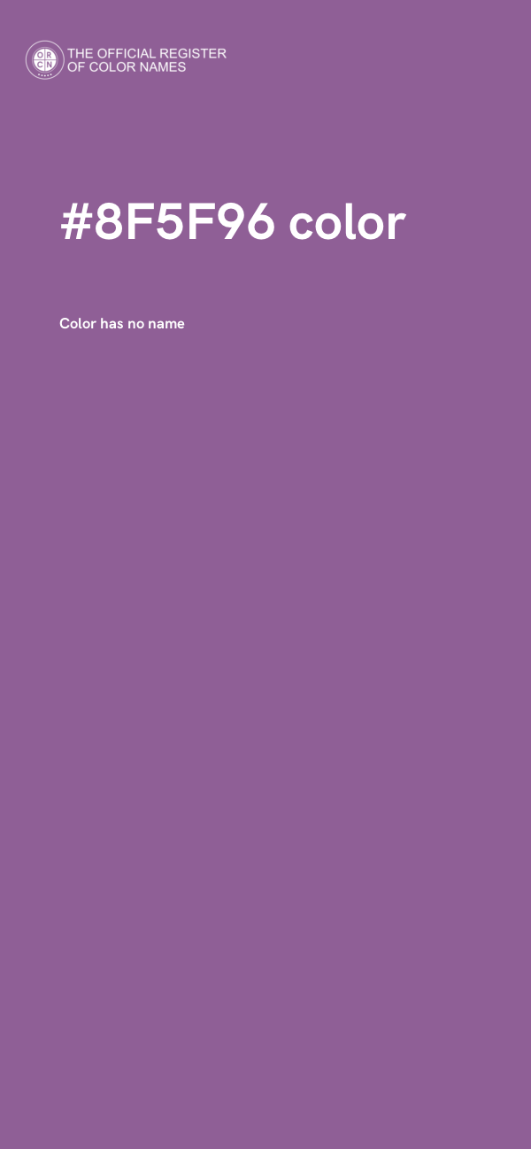 #8F5F96 color image