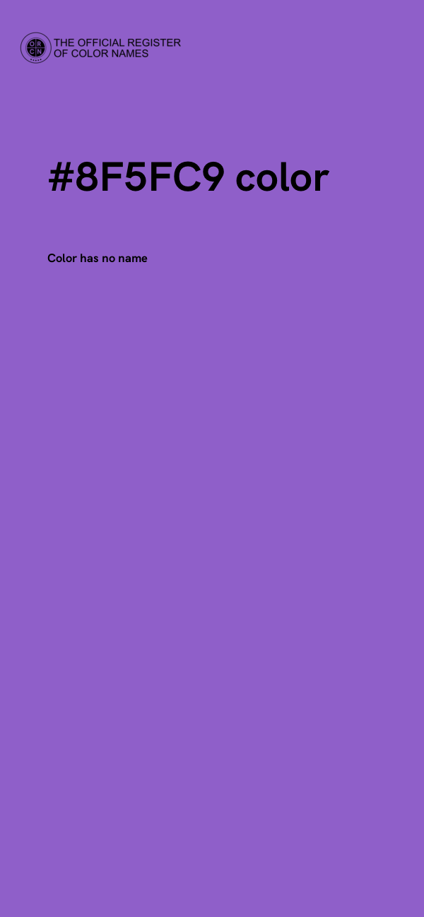 #8F5FC9 color image