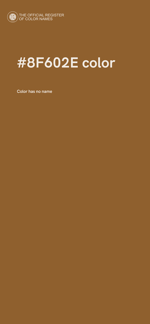 #8F602E color image
